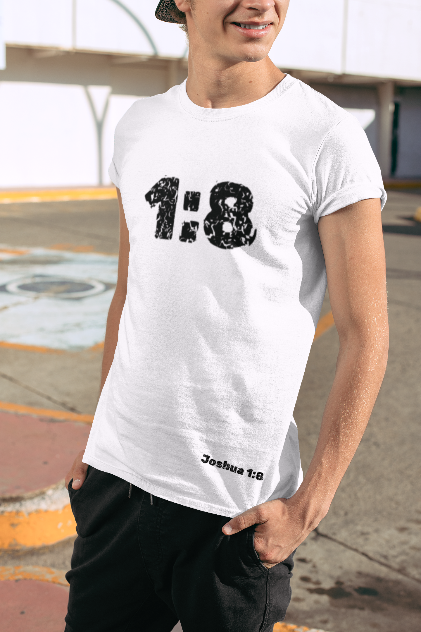 Joshua 1:8 T-Shirt Christian Apparel Christian T shirt Casual Bible Verse Shirt 100% Cotton Lightweight Top Christian Shirt