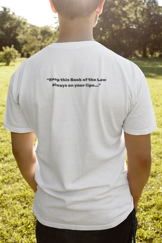 Joshua 1:8 T-Shirt Christian Apparel Christian T shirt Casual Bible Verse Shirt 100% Cotton Lightweight Top Christian Shirt