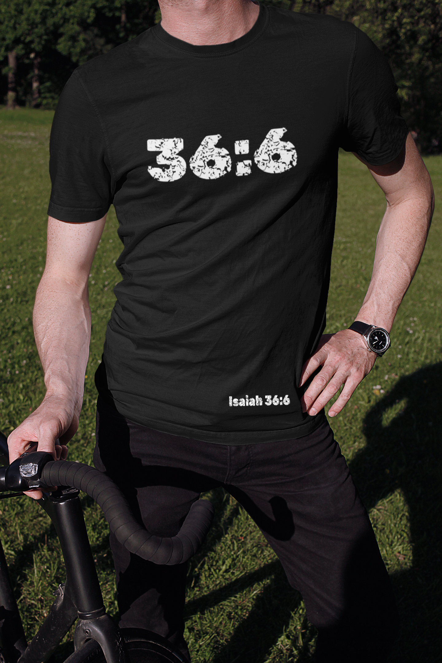 Isaiah 36:6 T-Shirt Christian Apparel Christian T shirt Casual Bible Verse Shirt 100% Cotton Lightweight Top Christian Shirt
