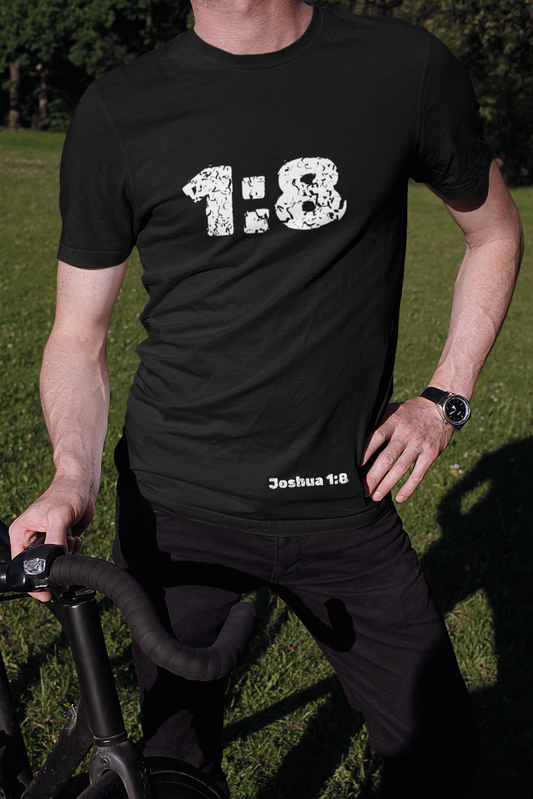 Joshua 1:8 T-Shirt Christian Apparel Christian T shirt Casual Bible Verse Shirt 100% Cotton Lightweight Top Christian Shirt